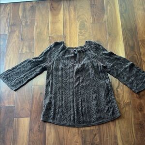 Talbots Women's Brown Knit Top